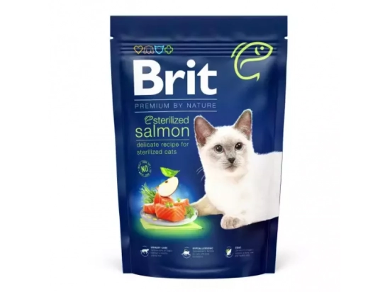 Фото - сухой корм Brit Premium Cat Sterilized Salmon сухой корм для стерилизованных кошек ЛОСОСЬ