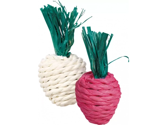 Фото - игрушки Trixie Набор плетенных игрушек для грызунов из соломы, РЕДИС (6193)