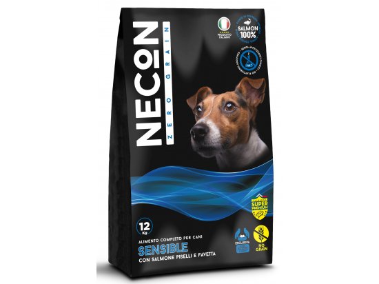 Фото - сухой корм Necon Zero Grain Dog Sensible with Salmon, Pea and Horse Bean сухой беззерновой корм для собак всех пород с чувствительным пищеварением ЛОСОСЬ