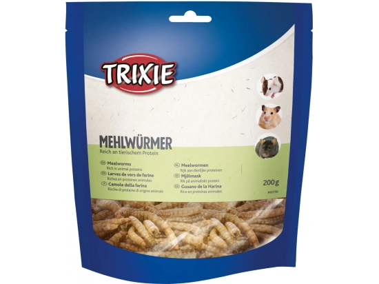 Фото - ласощі Trixie MEALWORMS ласощі для гризунів, черв'яки сушені (60796)