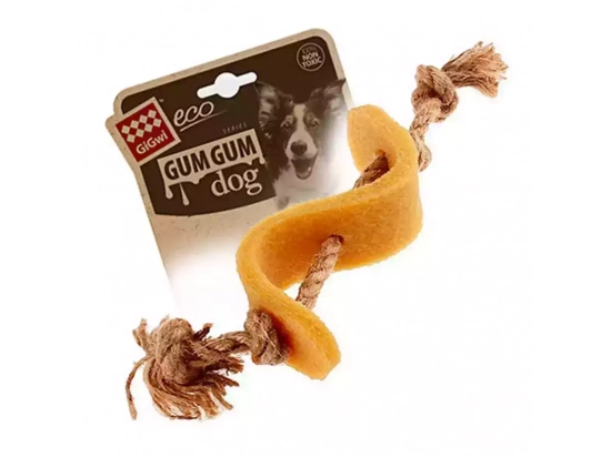 Фото - игрушки GiGwi (Гигви) Gum Gum Dog ДОЛЛАР игрушка для собак, 13,5 см