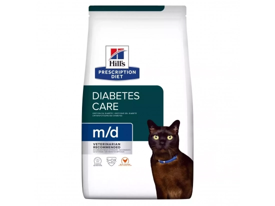 Фото - ветеринарні корми Hill's Prescription Diet m/d Diabetes/Weight Management корм для кішок з куркою