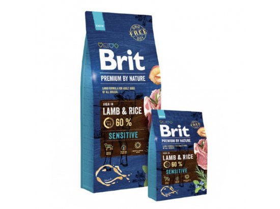 Brit Premium Lamb and Rice - Корм для собак з чутливим травленням (ягня/рис)