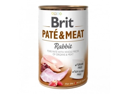 Фото - вологий корм (консерви) Brit Pate & Meat Dog Rabbit консерви для собак, КРОЛИК У ПАШТЕТІ