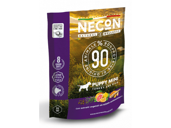 Фото - сухий корм Necon Natural Wellness Puppy Mini Turkey & Rice сухий корм для цуценят малих порід ІНДИЧКА І РИС