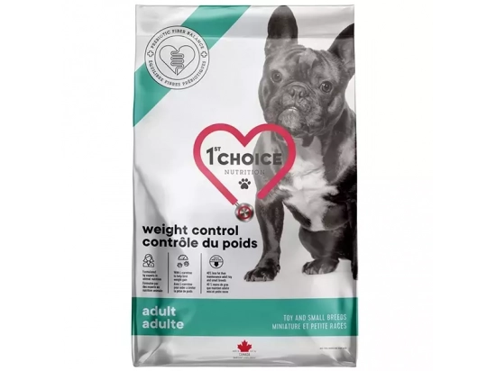 Фото - сухой корм 1st Choice (Фест Чойс) WEIGHT CONTROL TOY & SMALL диетический корм для собак мини и малых пород с избыточным весом