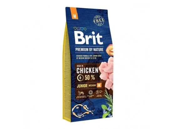 Фото - сухой корм Brit Premium Junior М - Корм для щенков и молодых собак средних пород