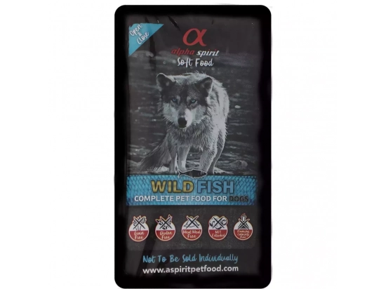 Фото - сухой корм Alpha Spirit (Альфа Спирит) WILD  FISH  беззерновой полувлажный корм для собак