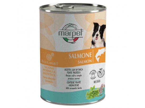 Фото - вологий корм (консерви) Marpet (Марпет) AequilibriaVET Adult Dog All Breeds Salmon вологий корм для собак ЛОСОСЬ, мус
