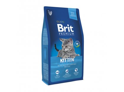 Фото - сухой корм Brit Premium Cat Kitten Chicken & Salmon сухой корм для котят КУРИЦА и ЛОСОСЬ