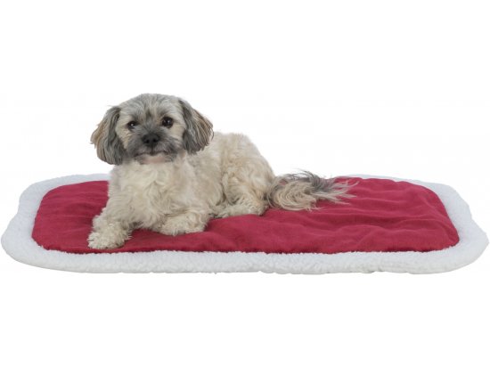Фото - лежаки, матрасы, коврики и домики Trixie Nevio рождественский плюшевый лежак-мат для собак, красный/белый