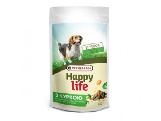 Фото - сухой корм Happy Life ADULT DINNER CHICKEN корм для собак всех пород КУРИЦА и ОВОЩИ