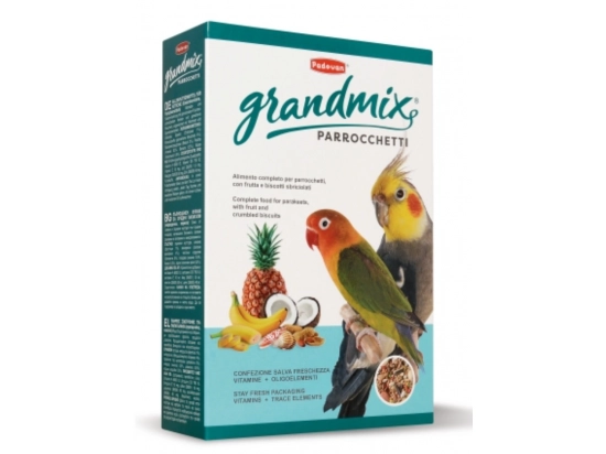 Фото - корм для птиц Padovan (Падован) Parrochetti GrandMix - корм для средних попугаев