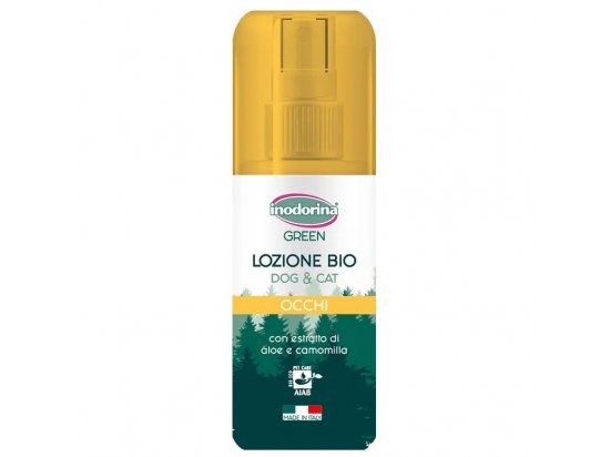 Фото - для глаз Inodorina Green Lozione Bio Occhi лосьон для очистки глаз у кошек и собак с экстрактом алоэ и ромашки