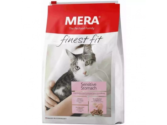 Фото - сухой корм Mera (Мера) Finest Fit Sensitive Stomach сухой корм для кошек с чувствительным пищеварением ПТИЦА И РОМАШКА