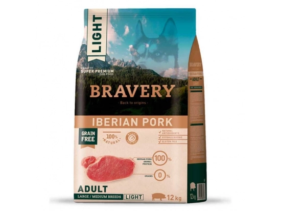 Фото - сухий корм Bravery (Бравері) Adult Large & Medium Iberian Pork сухий корм для дорослих собак середніх та великих порід ІБЕРІЙСЬКА СВИНИНА