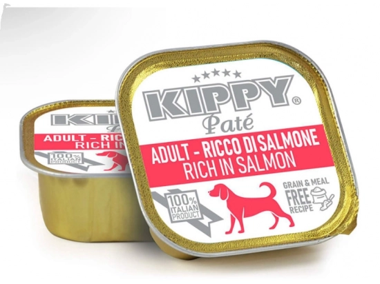 Фото - вологий корм (консерви) Kippy (Кіпі) PATE SALMON консерви для собак (ЛОСОСЬ), паштет
