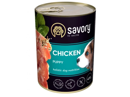 Фото - влажный корм (консервы) Savory (Сейвори) CHICKEN  PUPPY влажный корм для щенков (курица)