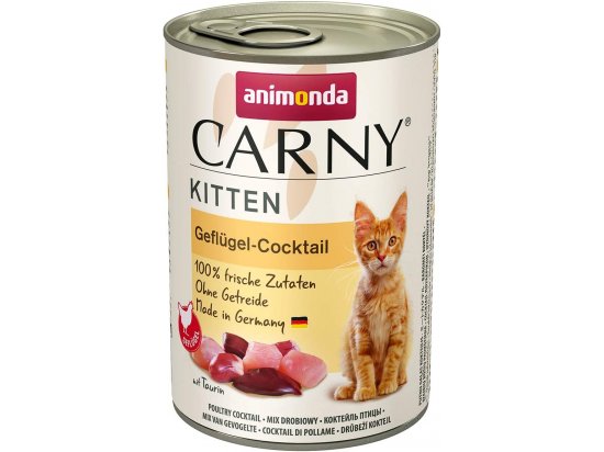 Фото - влажный корм (консервы) Animonda (Анимонда) Carny Kitten Poultry Cocktail влажный корм для котят ПТИЦА
