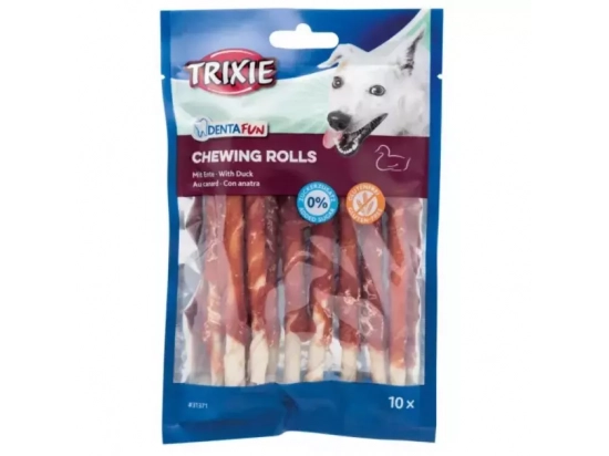 Фото - ласощі Trixie Chewing Rolls with Duck жувальні палички з качкою - ласощі для собак