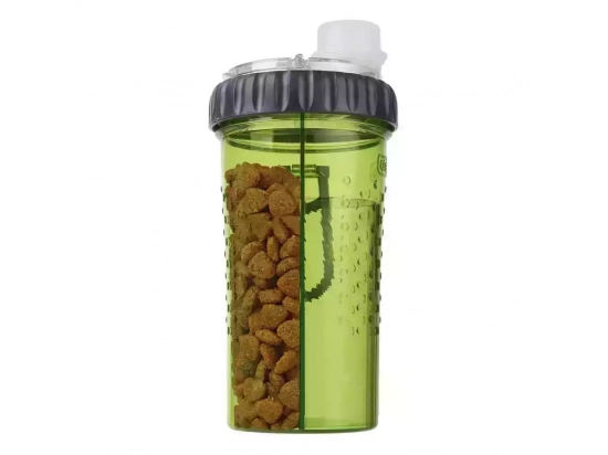 Фото - миски, поилки, фонтаны Dexas PET SNACK-DUO бутылка двойная для воды и корма, зеленый