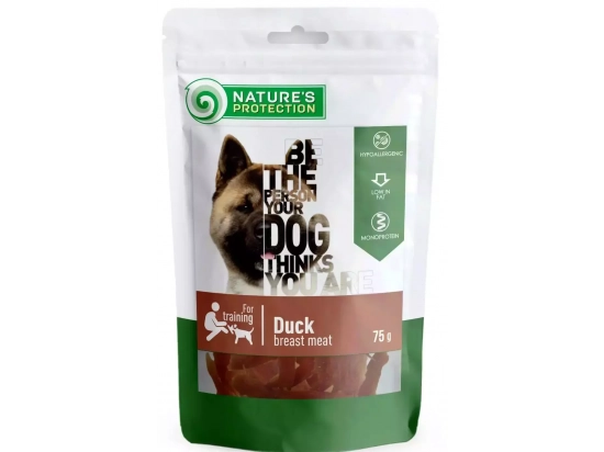 Фото - ласощі Natures Protection (Нейчез Протекшин) Snack For Dogs Duck Breast Meat Ласощі для собак снеки КАЧКА