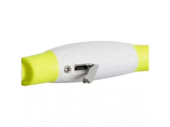 Фото - амуниция Trixie USB Flash Light Ring светящийся ошейник для собак, прозрачный, зеленый