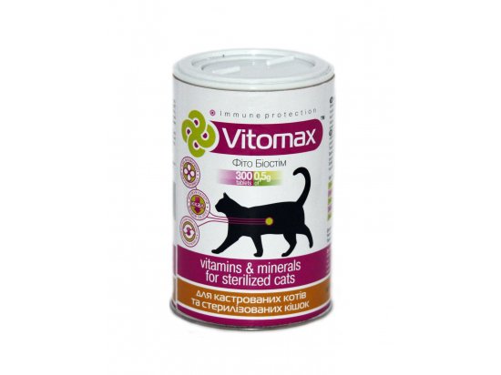Фото - витамины и минералы Vitomax Витамины для стерилизованных котов и кошек