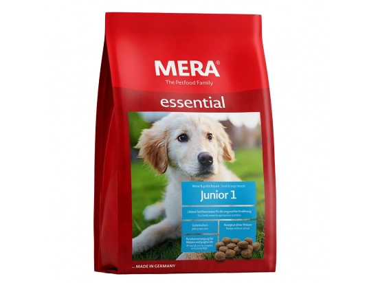 Фото - сухой корм Mera (Мера) Essential Junior 1 сухой корм для щенков малых и средних пород до конца периода роста, крупных пород до 6-ти месяцев