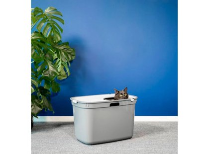 Фото - туалеты, лотки Moderna Top Cat вертикальный закрытый туалет для кошек, серый