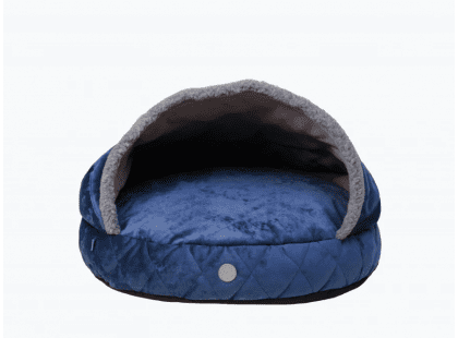Фото - лежаки, матрасы, коврики и домики Harley & Cho COVER PLUSH ROYAL BLUE лежак с капюшоном для собак, синий
