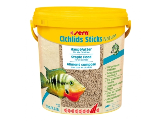 Фото - корм для рыб SERA Cichlids Sticks Nature Палочки для цихлид, корм для аквариумных рыб