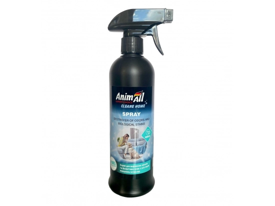 Фото - удаление запахов и пятен AnimAll Cleane Home Spray Спрей гипоаллергенный для удаления запахов и пятен