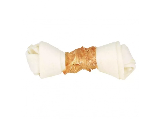Фото - ласощі Trixie DENTA FUN KNOTTED CHEWING BONE ласощі для собак, жувальна кістка з вузлами (куряче філе)