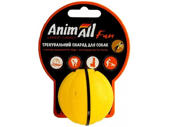 Фото - игрушки AnimAll Fun тренировочный мяч для собак, желтый