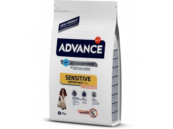Advance (Едванс) Dog Sensitive Medium-Maxi Salmon & Rice – корм для дорослих собак, схильних до харчової алергії - 3 фото
