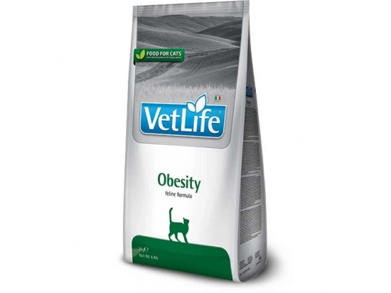 Фото - ветеринарні корми Farmina (Фарміна) Vet Life Obesity сухий лікувальний корм для зниження зайвої ваги у кішок
