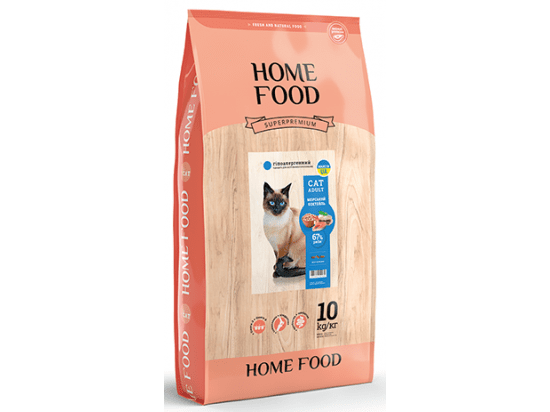 Фото - сухий корм Home Food (Хоум Фуд) Cat Adult Seafood Cocktail гіпоалергенний корм для котів із чутливим травленням МОРСЬКИЙ КОКТЕЙЛЬ