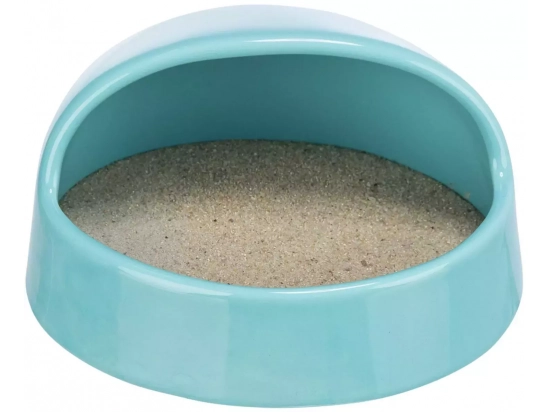 Фото - аксессуары Trixie Керамическая песчаная ванна для грызунов, бирюзовый (63008)