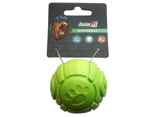 Фото - игрушки AnimAll GrizZzly мяч для собак с ароматом зеленого яблока, зеленый