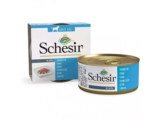 Фото - вологий корм (консерви) Schesir (Шезір) консерви для собак Тунець