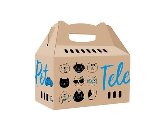 Фото - переноски, сумки, рюкзаки Collar (Коллар) TELEPET коробка переноска для животных, КАРТОН