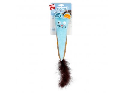 Фото - игрушки GiGwi (Гигви) Rookie Hunter КРОЛИК игрушка с шуршанием для котов, голубой