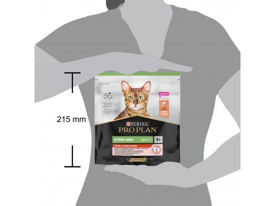 Фото - сухой корм Purina Pro Plan (Пурина Про План) Adult Sterilised Vital Functions Salmon сухой корм для стерилизованных кошек ЛОСОСЬ