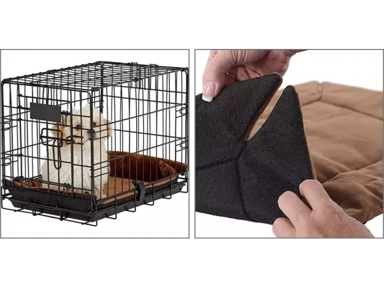 Фото - лежаки, матрасы, коврики и домики K&H Self-Warming Crate Pad самосогревающая подстилка в клетку для собак