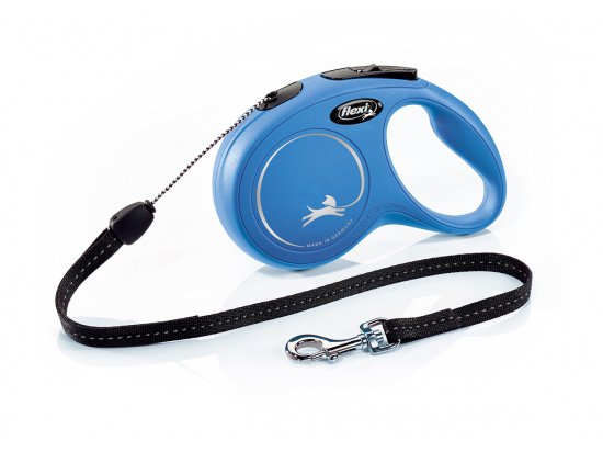 Фото - рулетки Flexi NEW CLASSIC CORD (НЬЮ КЛАСИК ТРОС) повідець-рулетка для собак, синій