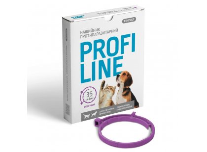 Фото - від бліх та кліщів ProVet Profiline (ПрофіЛайн) нашийник від бліх та кліщів для собак і кішок, фіолетовий