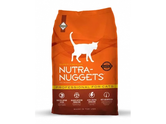 Фото - сухой корм Nutra Nuggets (Нутра Нагетс) PROFESSIONAL CAT сухой корм для кошек (оранжевая)
