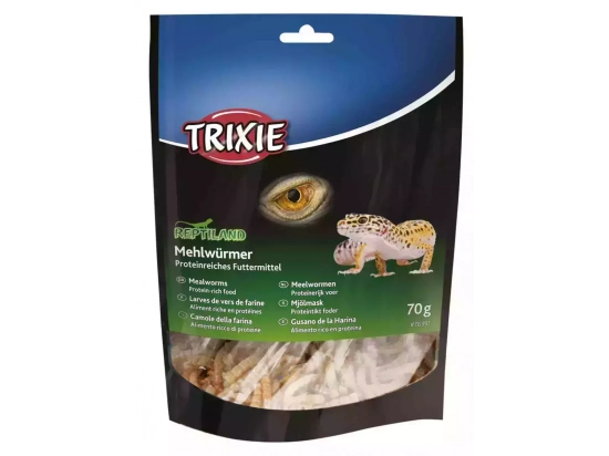 Фото - корм для рыб, черепах Trixie MEALWORMS корм для рептилий, черви сушеные (76391)