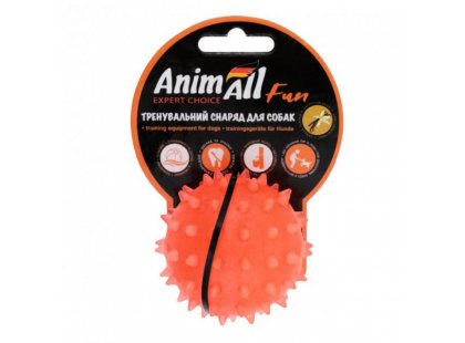 Фото - игрушки AnimAll Fun игрушка для собак МЯЧ-КАШТАН, коралловый